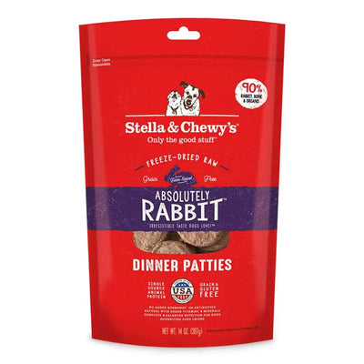 Stella & Chewys Freeze-Dried Dog Food - Absolutely Rabbit Patties