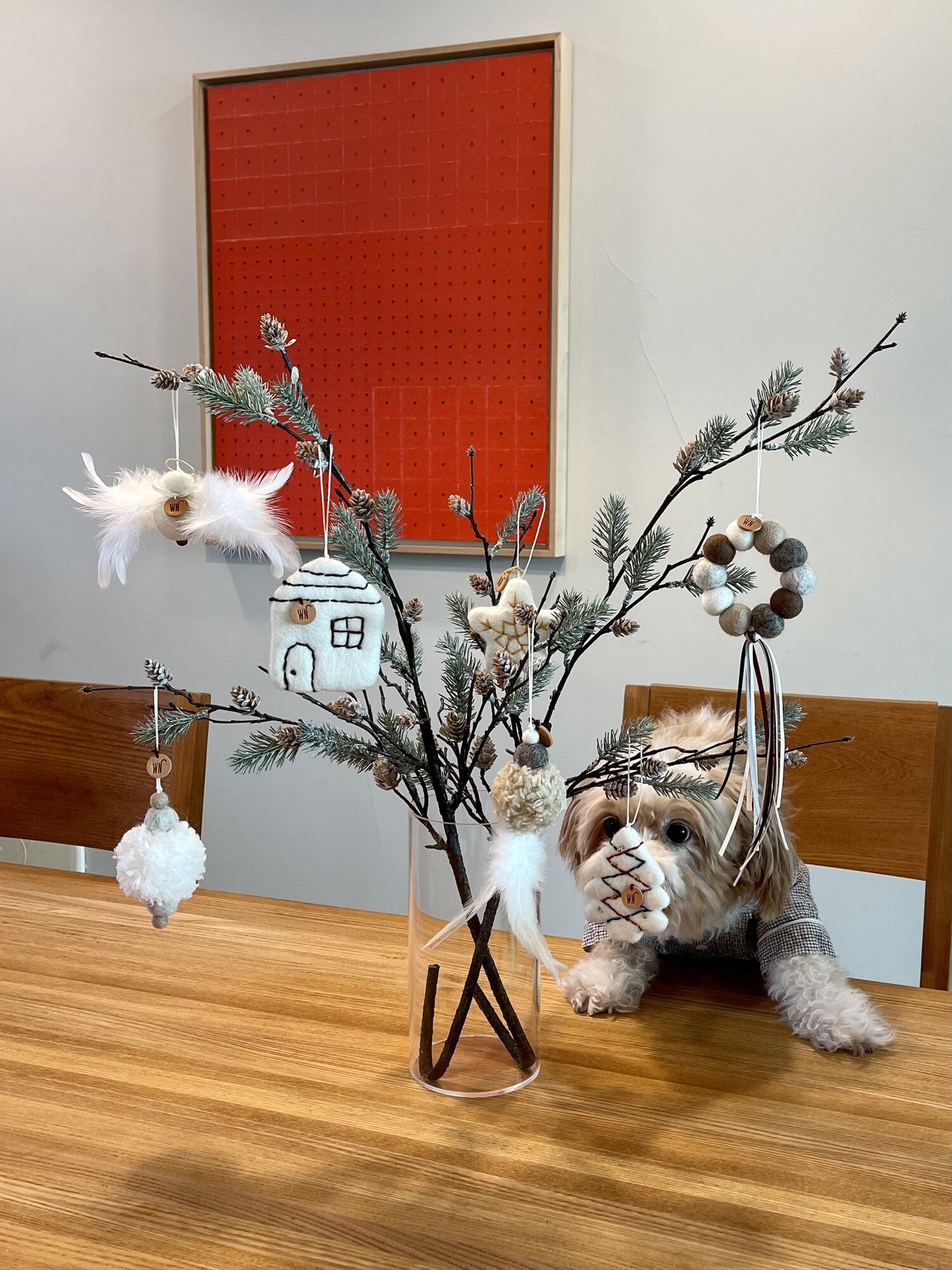 Catnip Toy Hanging Wool Ornament