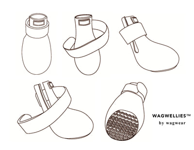 寵物鞋 - WagWellies™（內有1雙2隻）