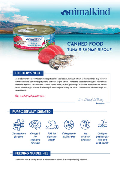 Tuna & Shrimp Bisque Cans For Cats & Dogs
