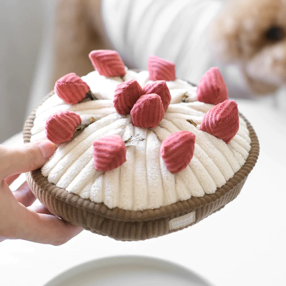 BERRY TART snuffle + squeaky toy