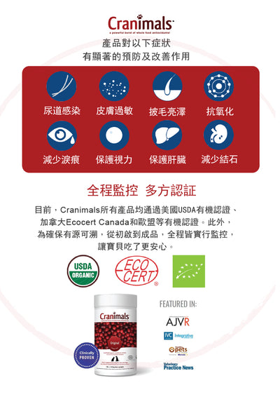 Cranimals Original - Urinary Tract Pet Supplement