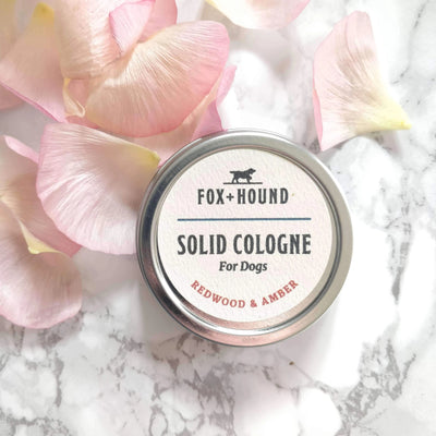 SOLID COLOGNE FOR DOGS REDWOOD & AMBER