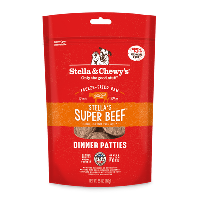 Stella & Chewys Freeze-Dried Dog Food - Super Beef Patties