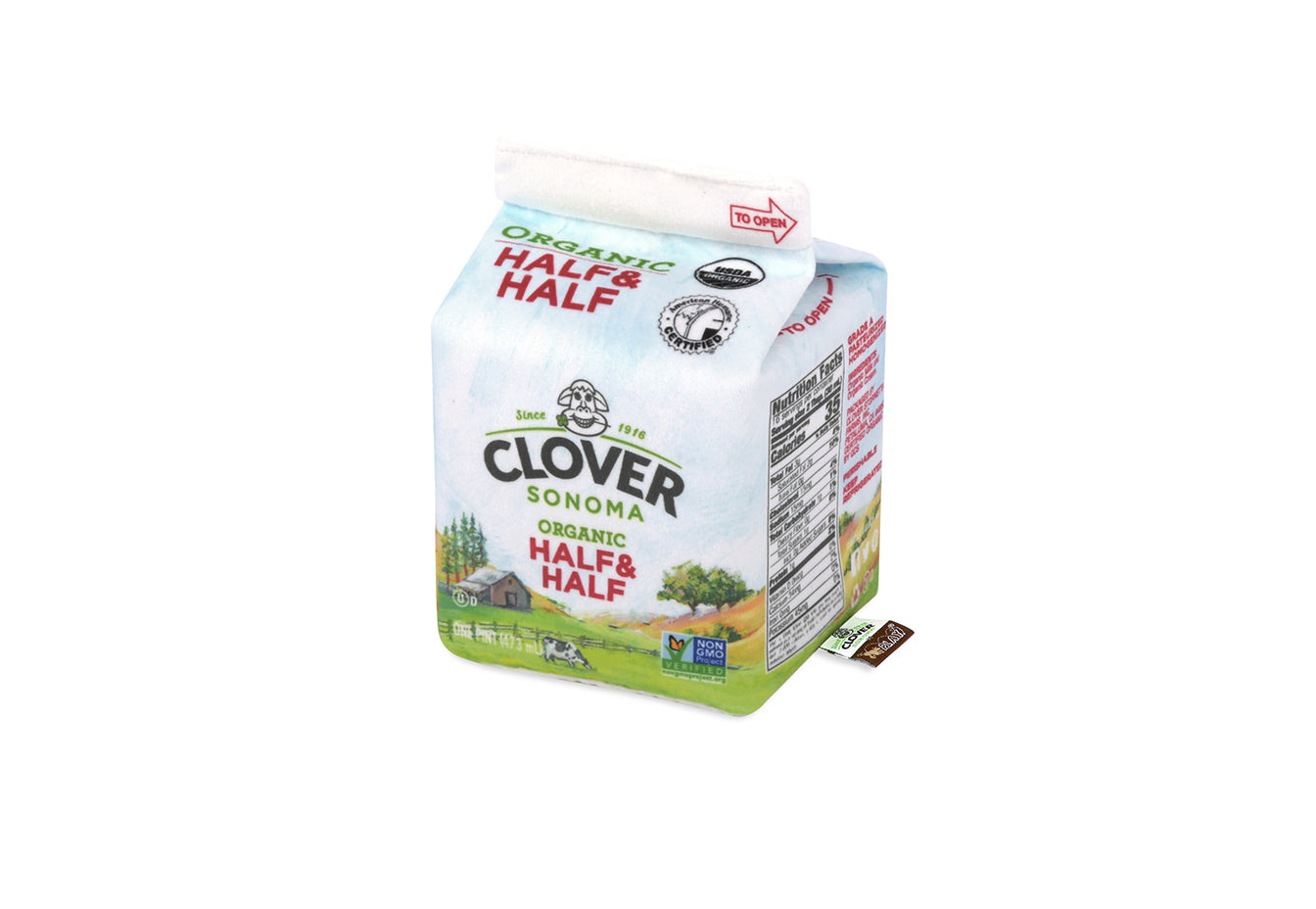 寵物毛絨玩具 - Clover Sonoma x P.L.A.Y. 牛奶盒