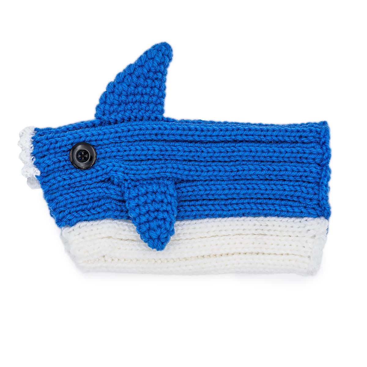 寵物針織頭套 - 鯊魚寶寶