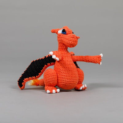 Dog Toy Hand Crochet Dragon