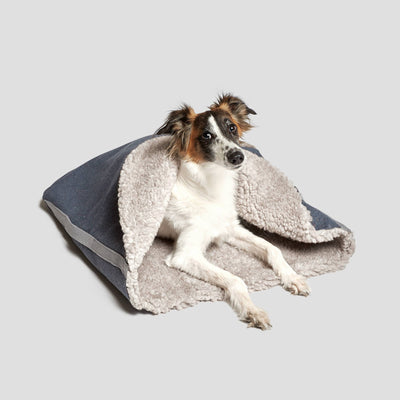 Dog Sleeping Bag Tweed Taupe