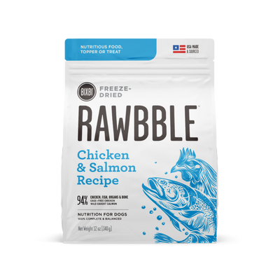 RAWBBLE® Freeze Dried Dog Food – Chicken & Salmon Recipe