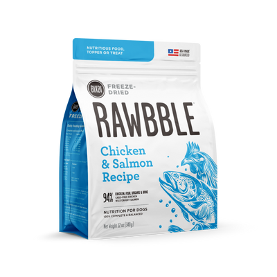 RAWBBLE® 凍乾狗糧 – 雞肉&三文魚