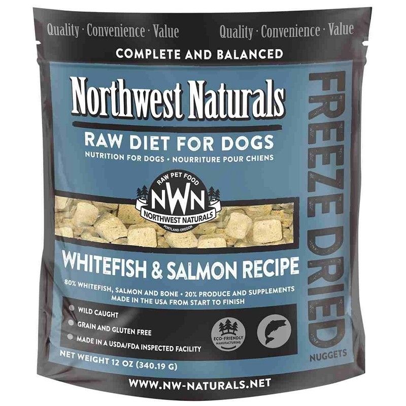 Northwest Naturals Freeze Dried Dog Food - Whitefish and Salmon Recipe