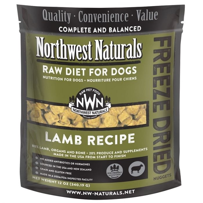 Northwest Naturals Freeze Dried Dog Food - Lamb Recipe