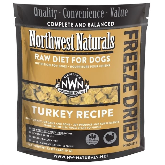 Northwest Naturals Freeze Dried Dog Food - Turkey Recipe