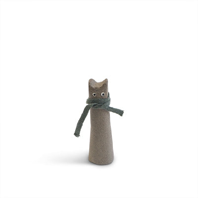 好奇貓 - 冬日系列 陶瓷擺件