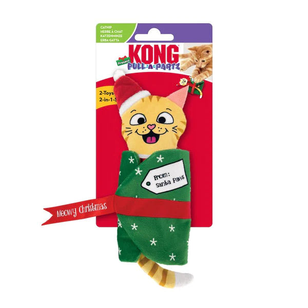 Holiday Pull-A-Partz Present Cat Toy