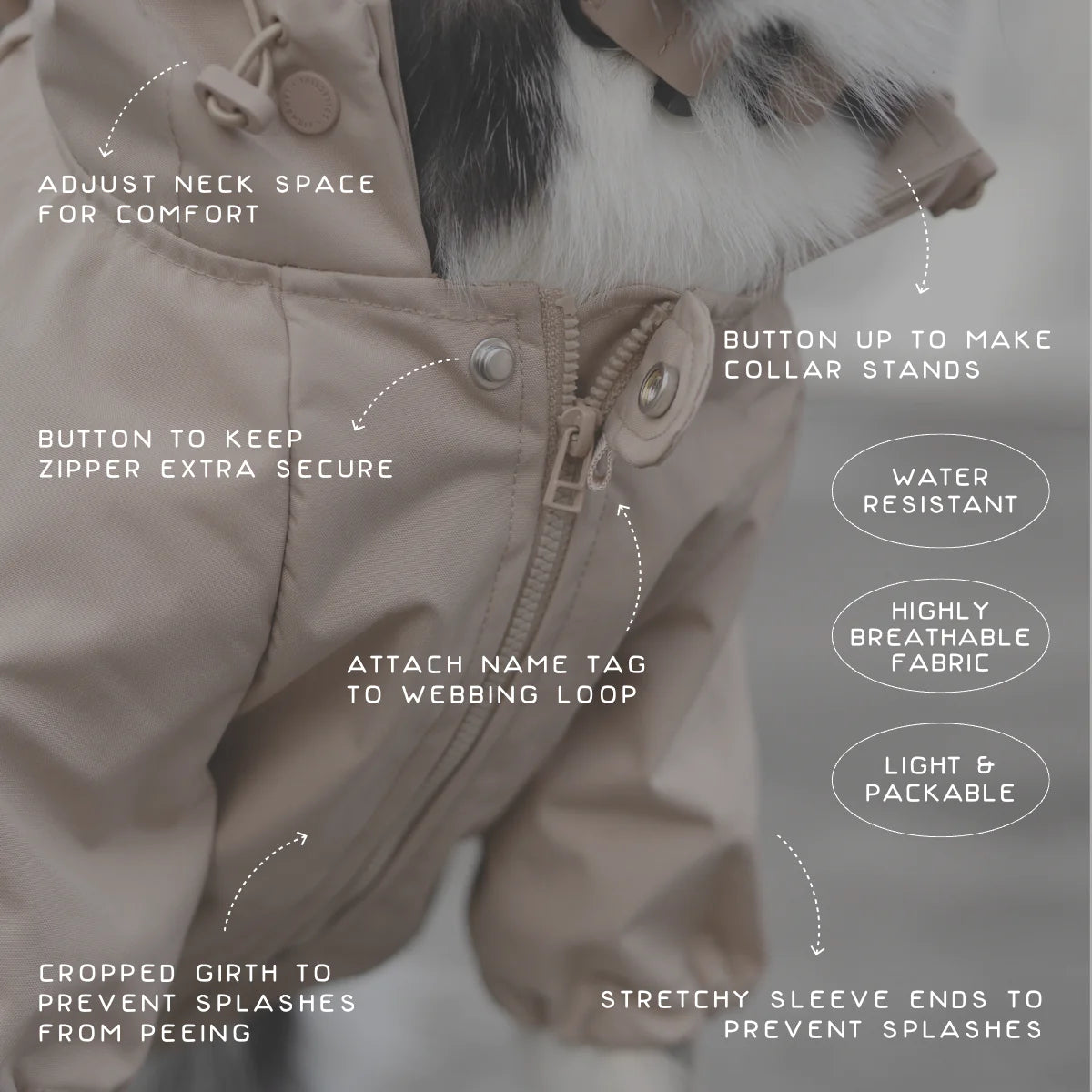 BROOKLYN Water-Resistant + Packable Coat